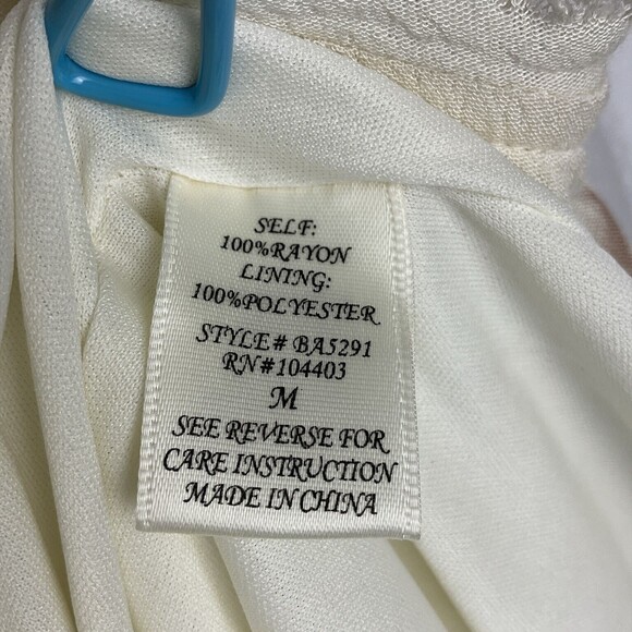 Blu Pepper Dress Flowy Baby Doll Cottage Core Boho Romantic Lined Cream Sz M - Picture 7 of 9